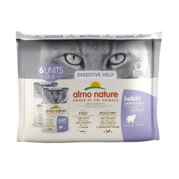 Almo Nature Multipack Digestive 3 x ryba, 3 x drób dla kota 6x70gr