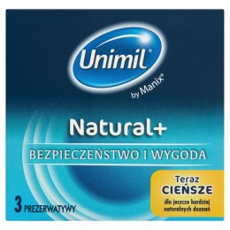Prezerwatywy Unimil Box 3 Natural+