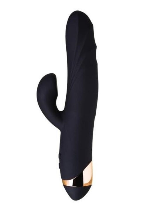 Wibrator Damski Wielofunkcyjny Czarny Króliczek Gulf