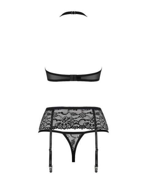 Obsessive -838-SEG-1 komplet 3-częściowy czarny S/M