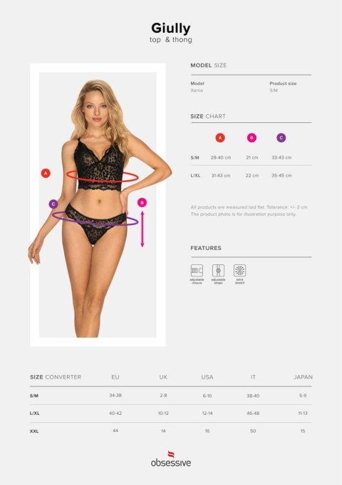 Obsessive -Giully komplet 2-częściowy L/XL