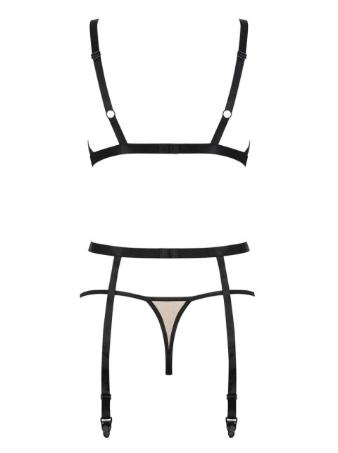 Obsessive Nudelia komplet 3-częściowy L/XL