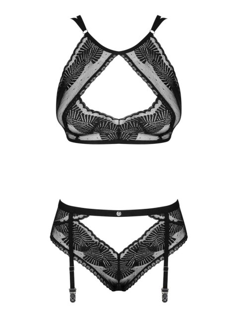 Obsessive -Allastia komplet 2-częściowy czarny L/XL