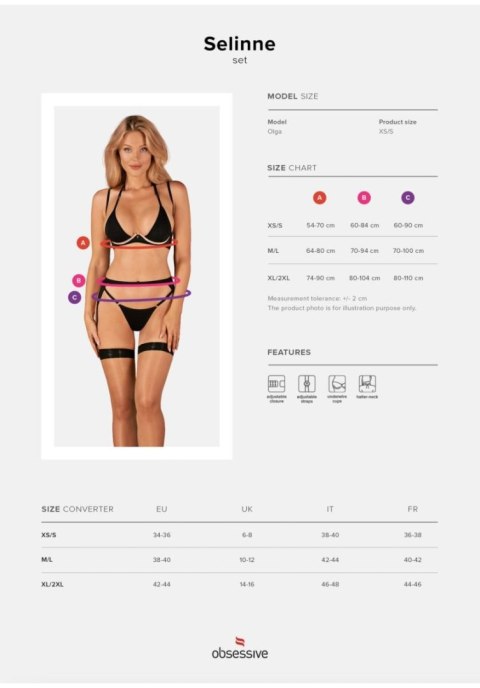 Obsessive -Selinne komplet 3-częściowy XL/2XL