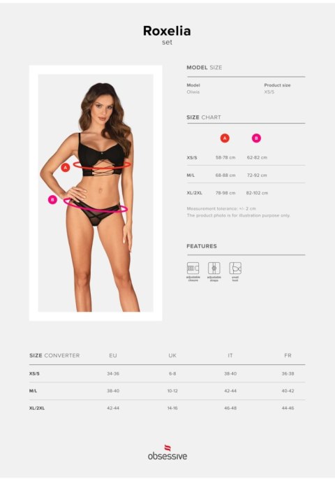 Obsessive Roxelia komplet 2-częściowy XL/2XL