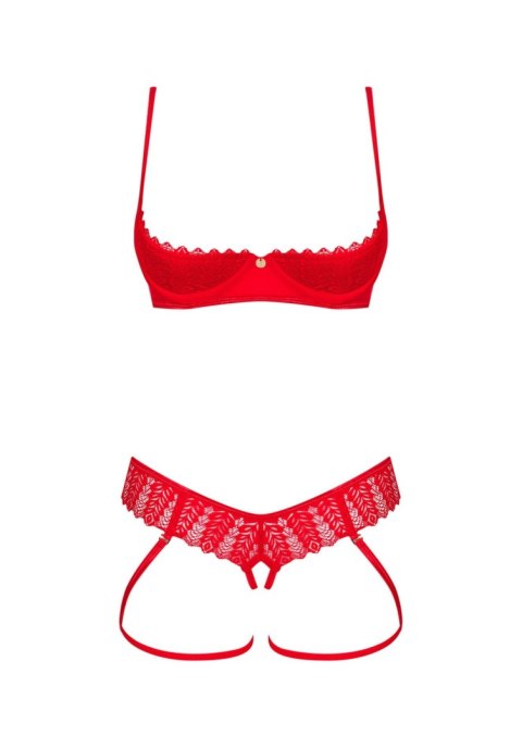 Obsessive Ingridia komplet 2-częściowy otwarty XL/2XL