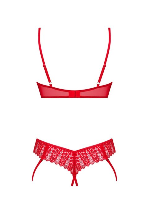 Obsessive Ingridia komplet 2-częściowy otwarty XL/2XL