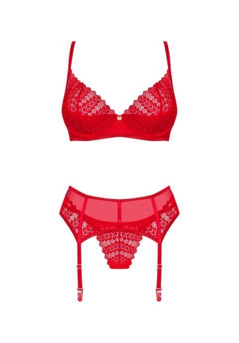 Obsessive Ingridia komplet 3-częściowy XS/S