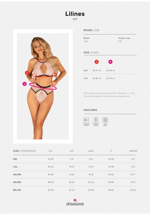 Obsessive -Lilines komplet 2 częściowy L/XL