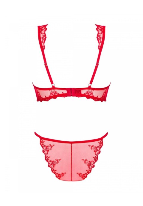 Obsessive Lonesia komplet 2-częściowy czerwony L/XL