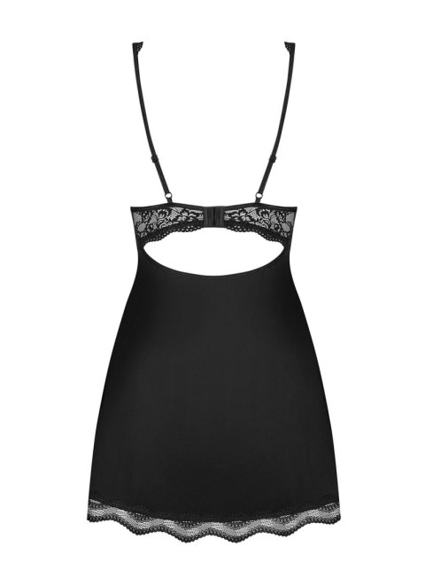 Obsessive Luvae babydoll i stringi Czarny L/XL