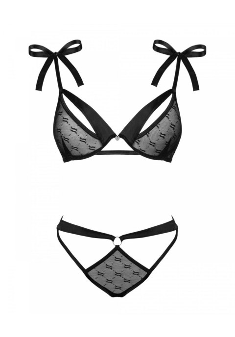 Obsessive -Obsessivia komplet 2-częściowy czarny S/M