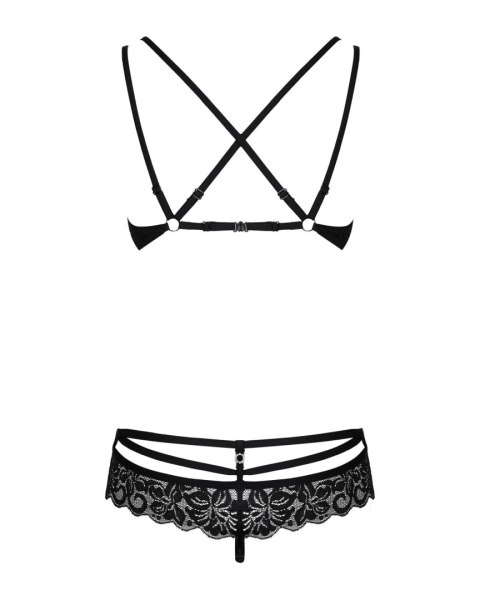 Obsessive 860-SET-1 komplet 2-częściowy czarny L/XL