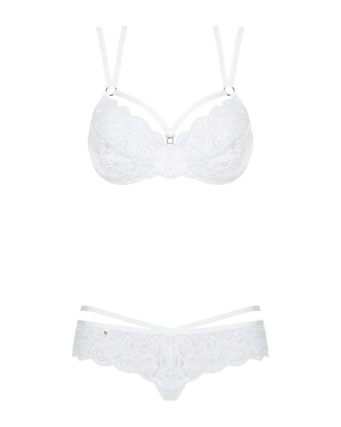 Obsessive 860-SET-2 komplet 2-częściowy biały L/XL