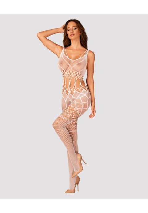 Zmysłowy Kuszący Bodystocking Biały Prezent G330 S/M/L