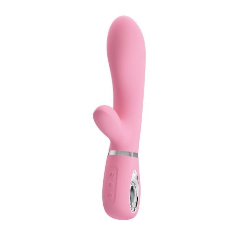 Wibrator Damski Wielofunkcyjny Króliczek - THOMAS USB PINK 7 function