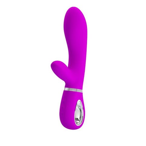 Wibrator Damski Wielofunkcyjny Króliczek - THOMAS USB PURPLE 7 function