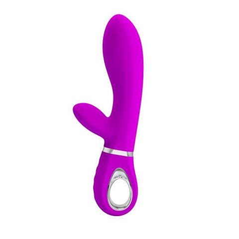 Wibrator Damski Wielofunkcyjny Króliczek - THOMAS USB PURPLE 7 function