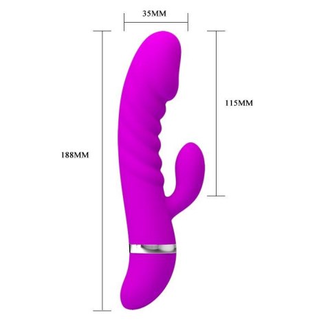 Wibrator Damski Wielofunkcyjny Króliczek - TRACY Purple 7 function