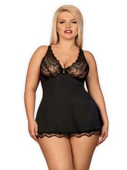 Obsessive Luvae babydoll i stringi czarne XXL