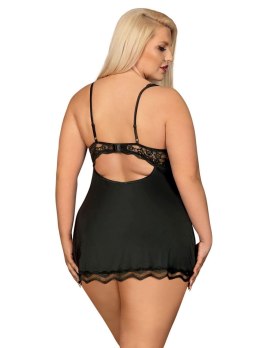 Obsessive Luvae babydoll i stringi czarne XXL