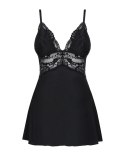 Obsessive 810 BAB 1 babydoll i stringi czarna L/XL
