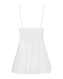Obsessive 810 BAB 2 babydoll i stringi biała S/M