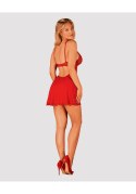 Obsessive Luvae babydoll i stringi czerwona S/M