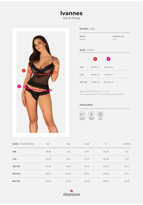 Obsessive Ivannes komplet 2 częściowy 2XL/3XL