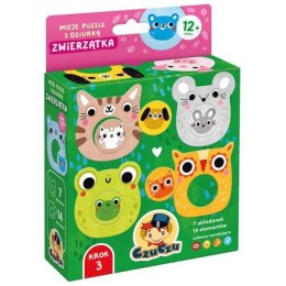 Bright Junior Media CzuCzu: Moje puzzle z dziurką Zwierzątka 15 mies.+