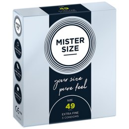 Condoms 49 Mm 3 Pieces Mister.Size