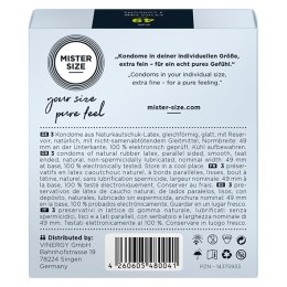 Condoms 49 Mm 3 Pieces Mister.Size
