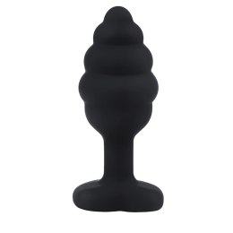 Fantasy - Boys of Toys Sp. z. o.o. (dystrybutor) BUTT PLUG Black ribbed small
