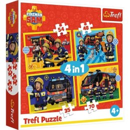 Trefl Trefl: Puzzle 4w1 - Strażak na sygnale