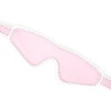 Maska White & Pink Fairygoat Leather Blindfold Liebe Seele
