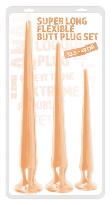 ORION Super Long Butt Plug Set flesh