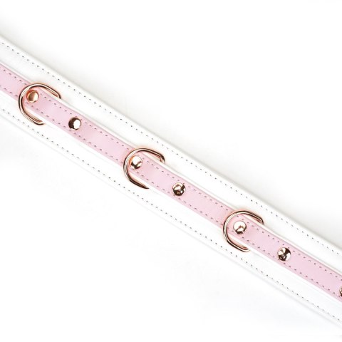Obróżka White & Pink Fairy Goat Leather Collar Liebe Seele