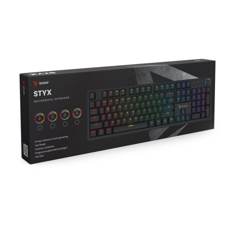 SAVIO KLAWIATURA MECHANICZNA STYX OUTEMU BLUE, HOT SWAP, RGB