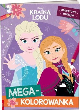 Ameet Ameet: DISNEY - Kraina Lodu. Megakolorowanka. Brokatowe Naklejki