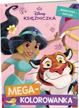 Ameet Ameet: DISNEY - Princess. Megakolorowanka. Brokatowe Naklejki