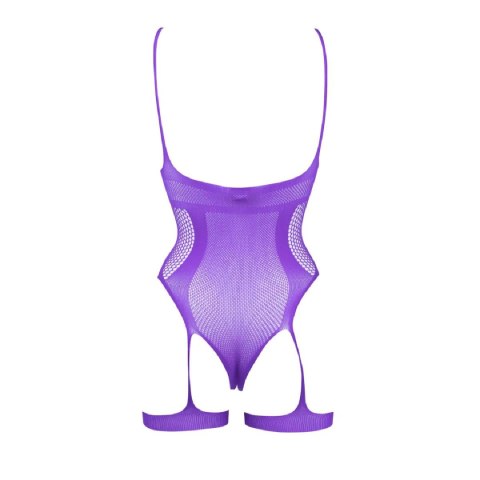 Body Open-Cup Strappy Teddy Purple OS Le Desir