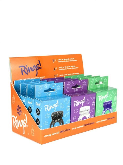 Intimate Distribution Showbox of Erection Rings Rings Axle-pin 12 pcs