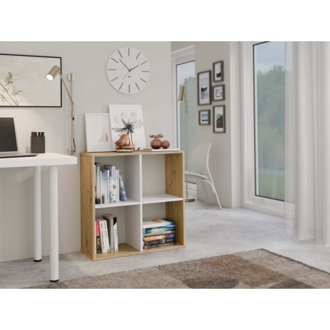 REGAŁ MALAX 2X2 ARTISAN/BIEL