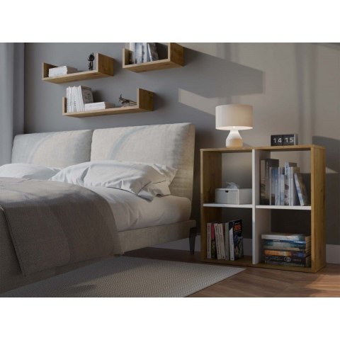 REGAŁ MALAX 2X2 ARTISAN/BIEL