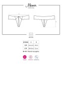 Miamor Stringi Otwarte Czarne L/Xl Obsessive