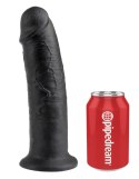 10' Cock Dildo Czarne 25Cm King Cock