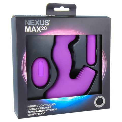 Eropartner - INTERSLASH B.V. Nexus - Max 20 Remote Control Unisex Massager Purple