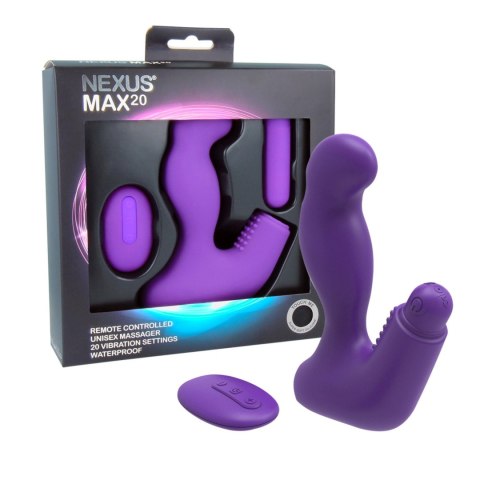 Eropartner - INTERSLASH B.V. Nexus - Max 20 Remote Control Unisex Massager Purple