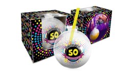 House of Mugs Urodzinowa - szklanka bombka 400ml. - Bombowa 50-tka