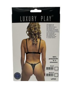 POWER ESCORTS Bielizna-Luxury Play - Lingerie Set Medium Black